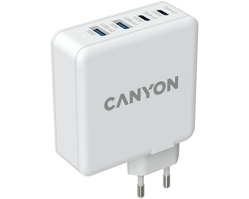 Зарядно CANYON H-100 GaN PD 100W QC 3.0 30W Whit... 4