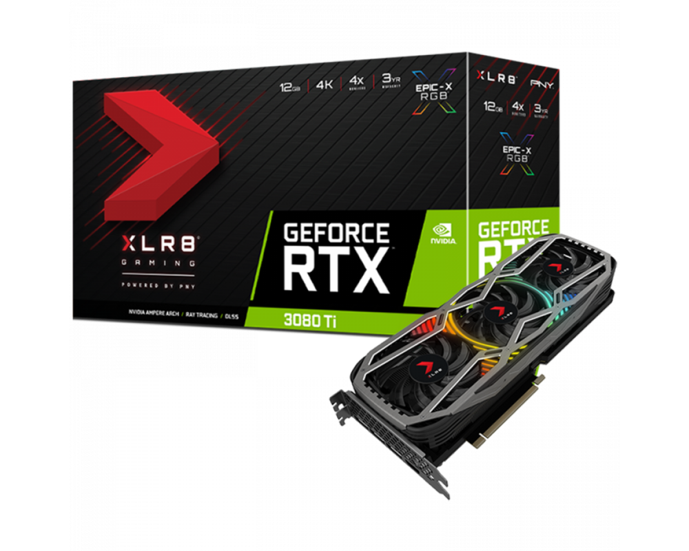 Видеокарта PNY GeForce RTX 3080Ti 12GB XLR8 Gaming REVEL EPIC-X RGB Triple Fan Edition 5
