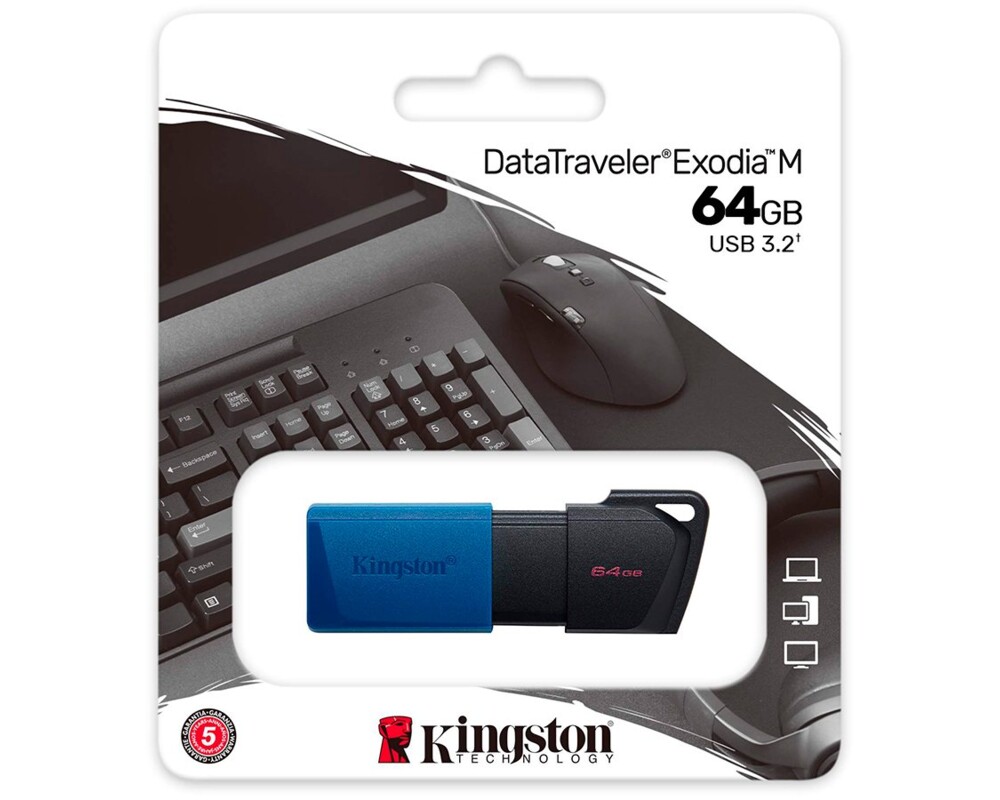Флаш памет KINGSTON 64GB DataTraveler Exodia M 6