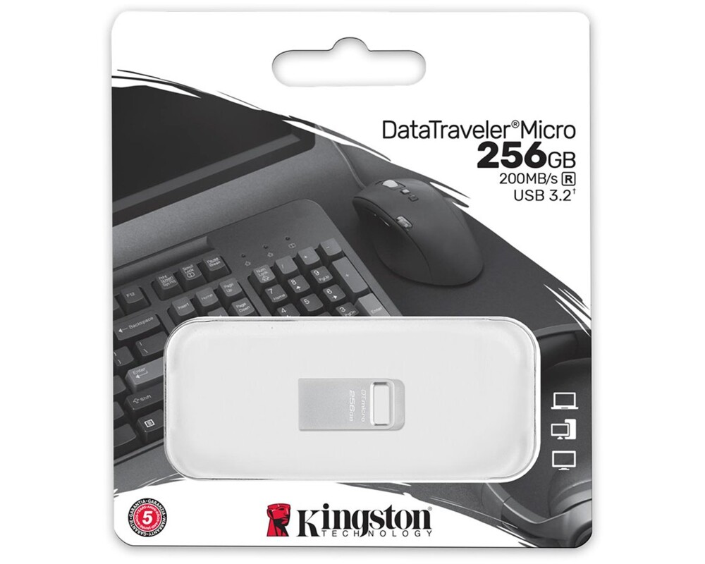 Флаш памет KINGSTON 256GB DataTraveler Micro 200MB 8