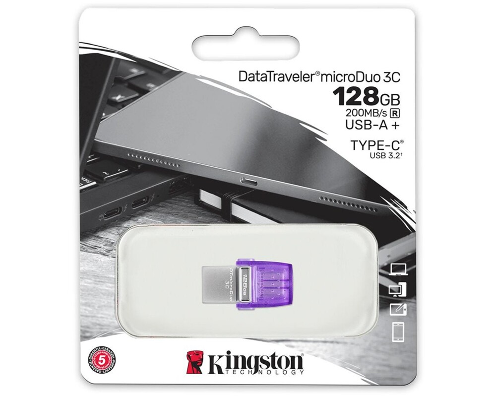 Флаш памет KINGSTON 128GB DataTraveler microDuo 3C 200MB 5