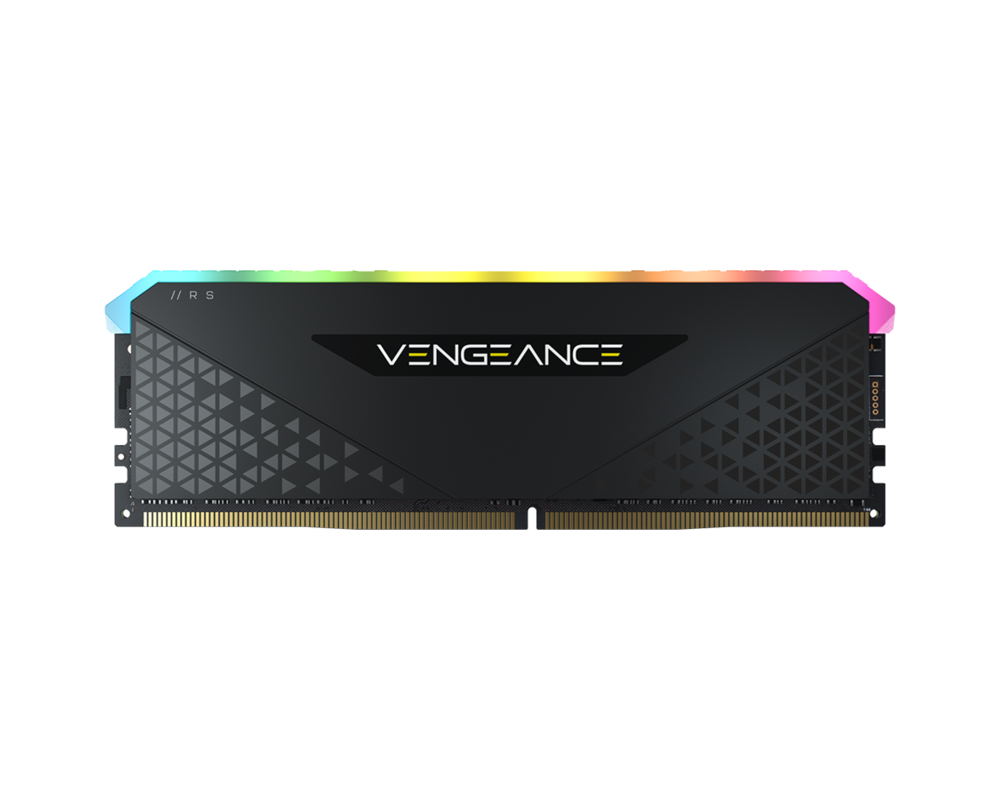 Памет CORSAIR VENGEANCE RGB RS 8GB DDR4 3200MHz DIMM Unbuffered 16-20-20-38 Black PCB 1.35V XMP 2.0 5