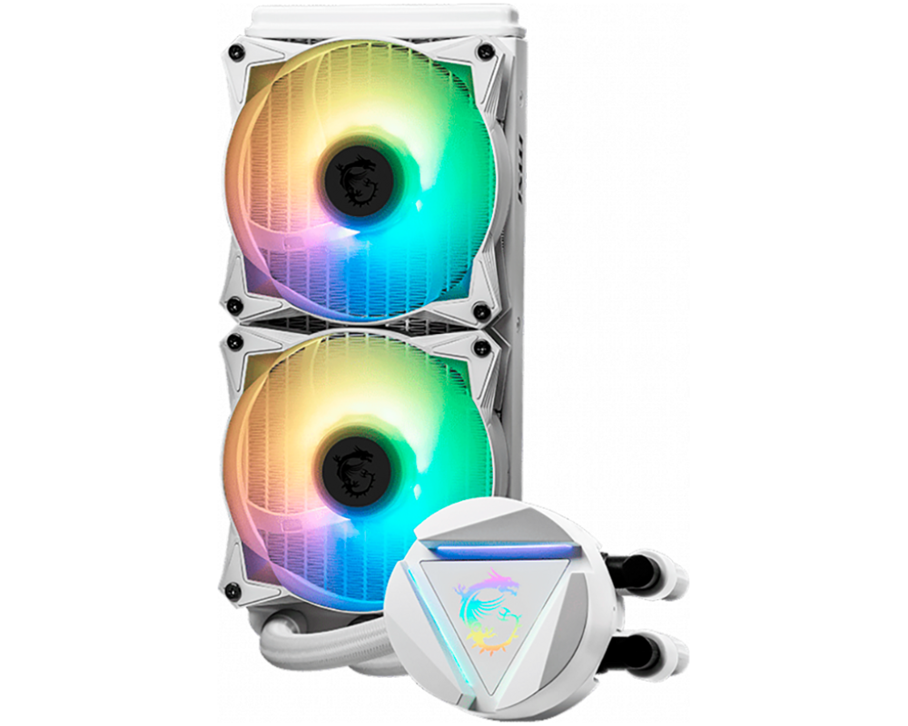Охладител за процесор MSI MAG CORELIQUID 240R V2 White Liquid Cooler 4
