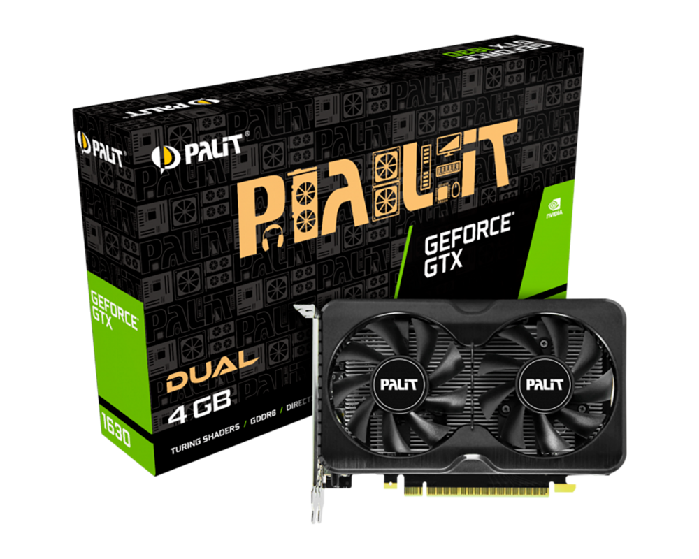 Видеокарта Palit GeForce GTX 1630 Dual 4GB DDR6 4