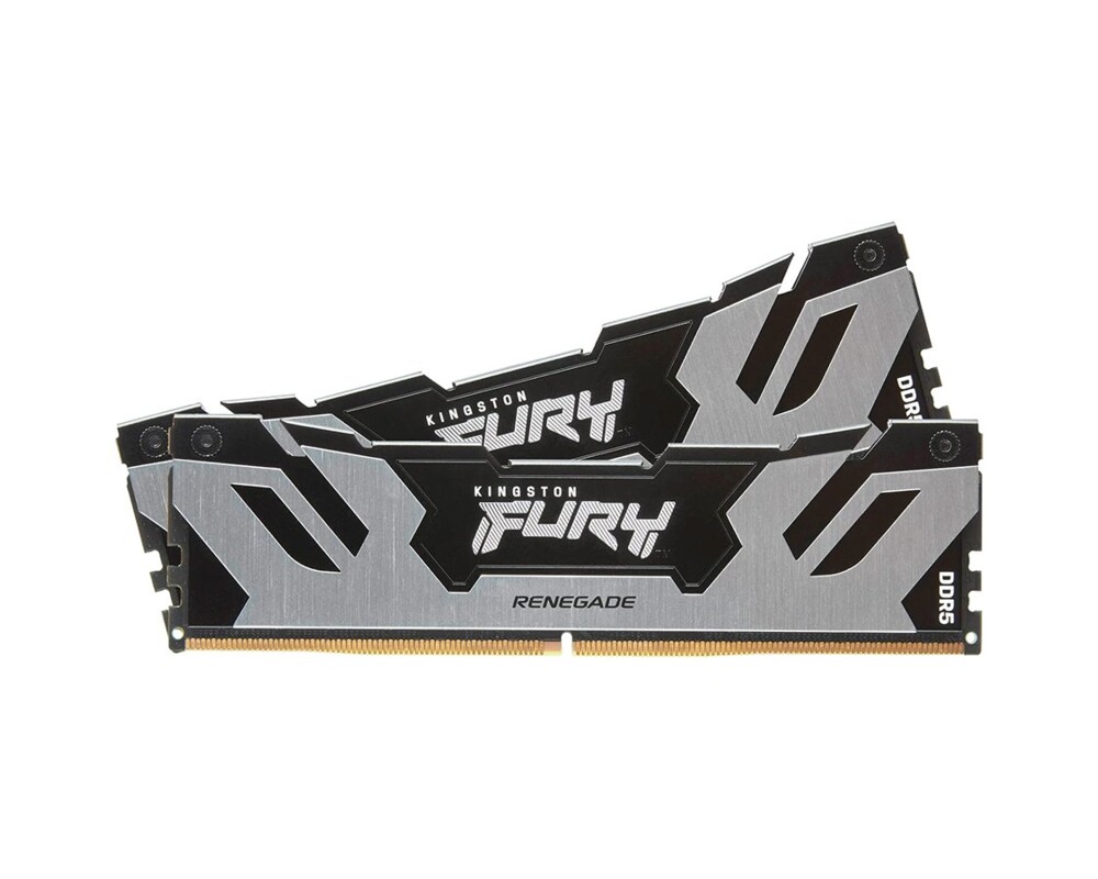 Памет Kingston Fury Renegade Silver 32GB(2x16GB) DDR5 PC5-48000 6000MHz CL32 KF560C32RSK2-32 3