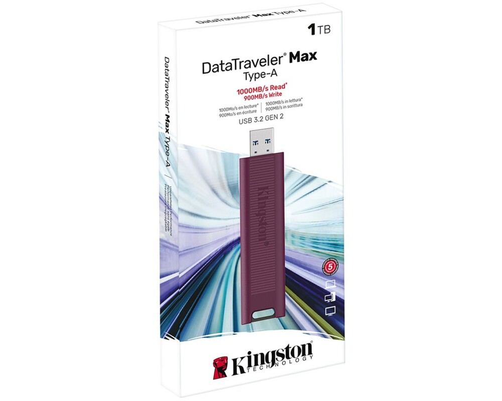 Флаш памет KINGSTON DataTraveler Max 1ТB, USB-A 3.2 Gen 2, Червена 5