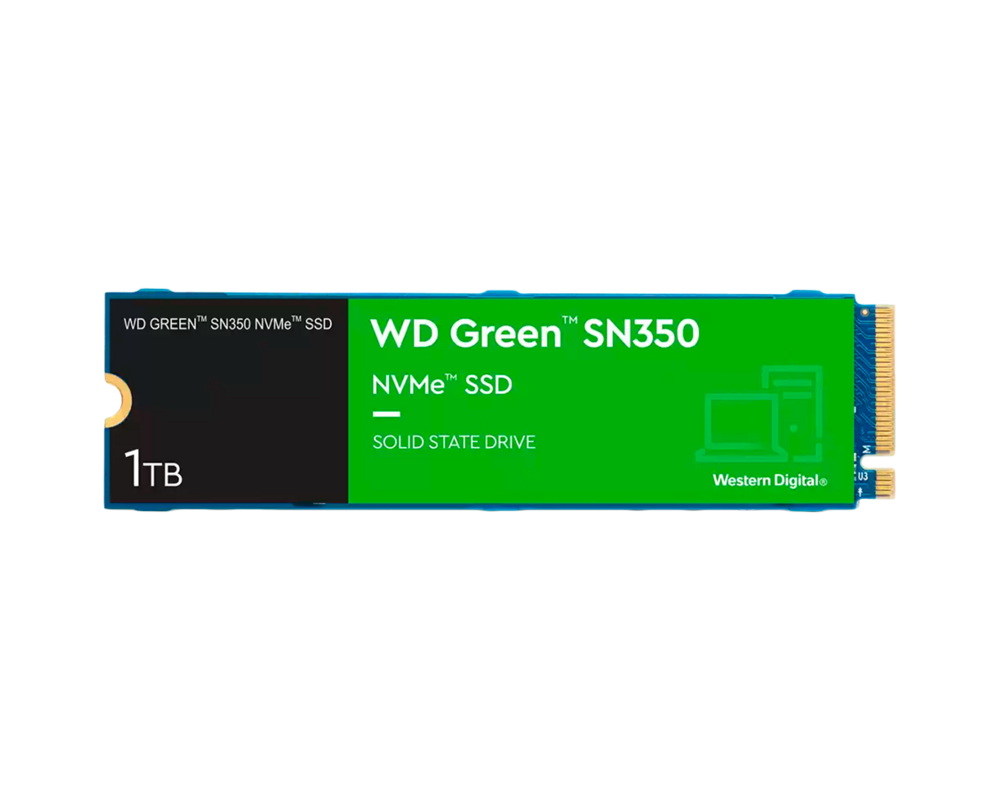 SSD WD Green SN350 NVMe SSD 1TB M.2 2280 PCIe Gen3 8Gb 15