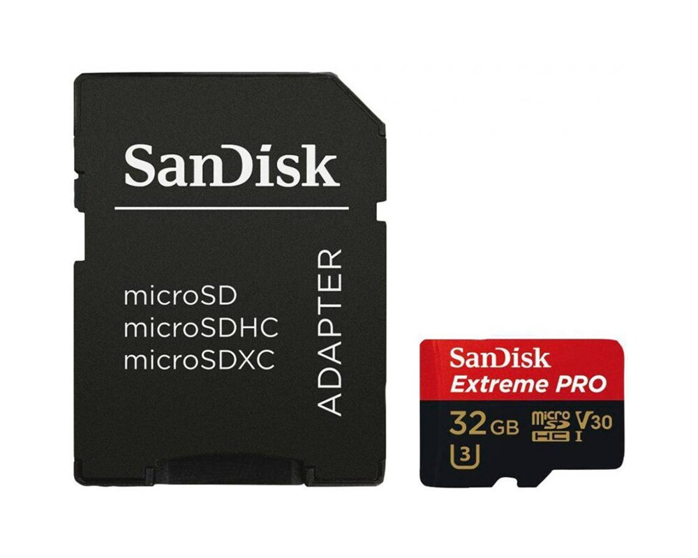 Флаш карта Sandisk Extreme® Pro microSDHC Card, 32GB, SD Adapter, Class 10, A1, V30, UHS-I, U3, 100Mb/s 2