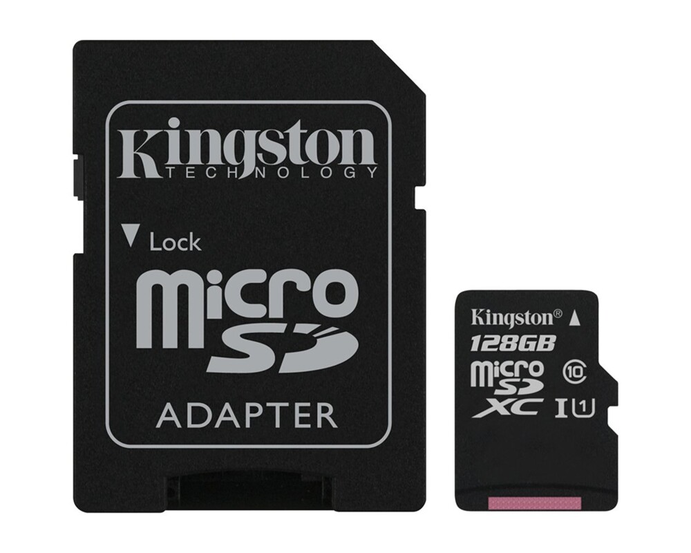 Флаш карта KINGSTON 128GB micSDXC Canvas Select Plus 100R A1 C10 Card ADP 4