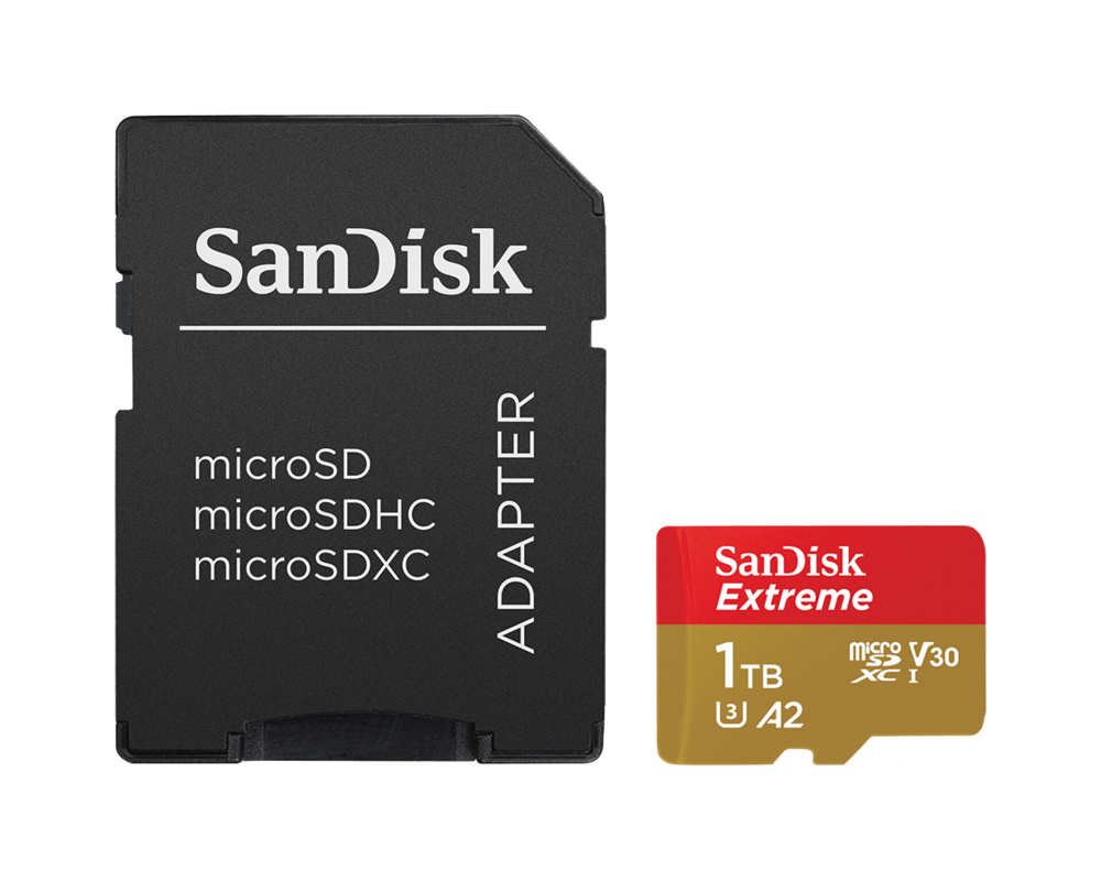 Флаш карта SANDISK Extreme microSDXC, 1TB, Class 10 U3, V30 160 MB/s 2
