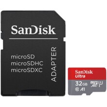  SanDisk Ultra microSDHC 32GB + SD Adapter 120MB/s  A1 Class 10 UHS-I - Imaging Packaging 529461 SDSQUA4-032G-GN6IA на топ цена - PIC.bg