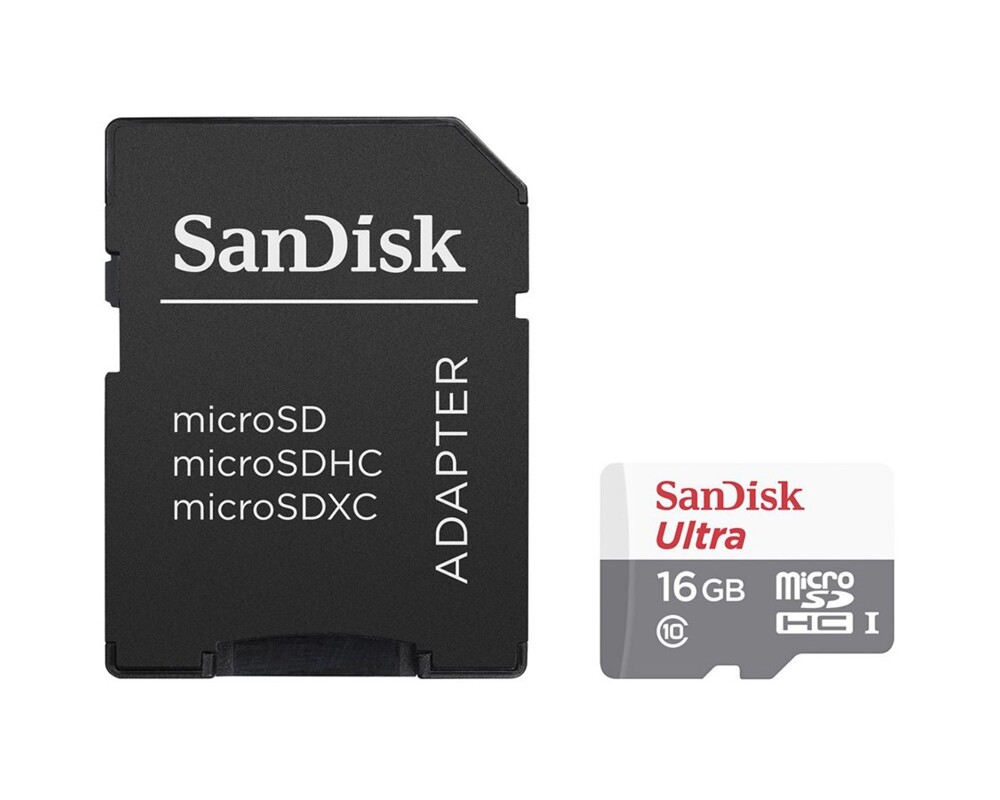 Флаш карта SanDisk Ultra Android microSDHC + SD Ada...