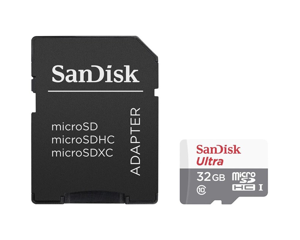 Флаш карта SanDisk Ultra Android microSDHC + SD Ada...