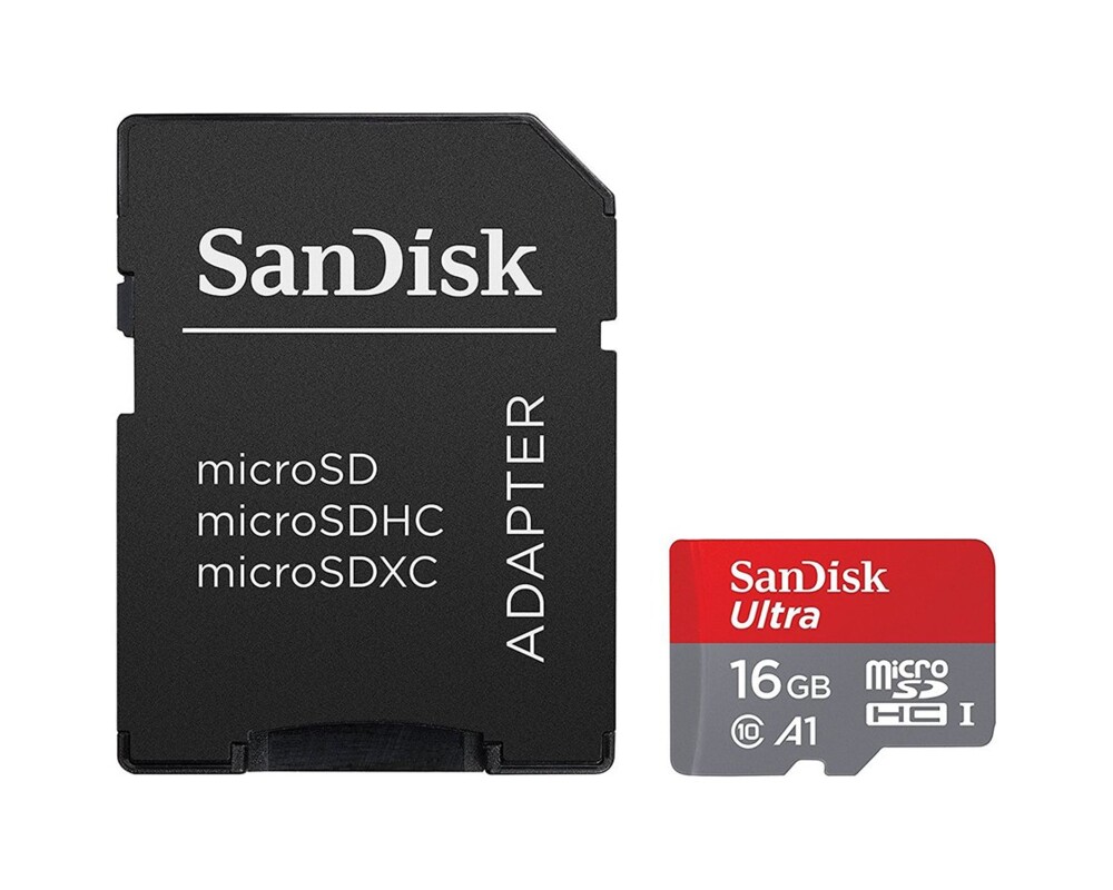 Флаш карта SanDisk Ultra Android microSDHC 16GB + S...