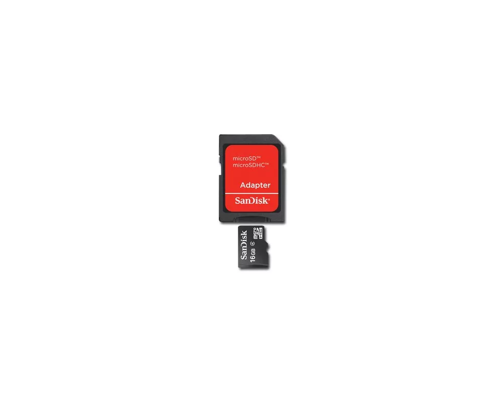 Флаш карта SanDisk microSDHC 16GB + SD Adapter; EAN... 2