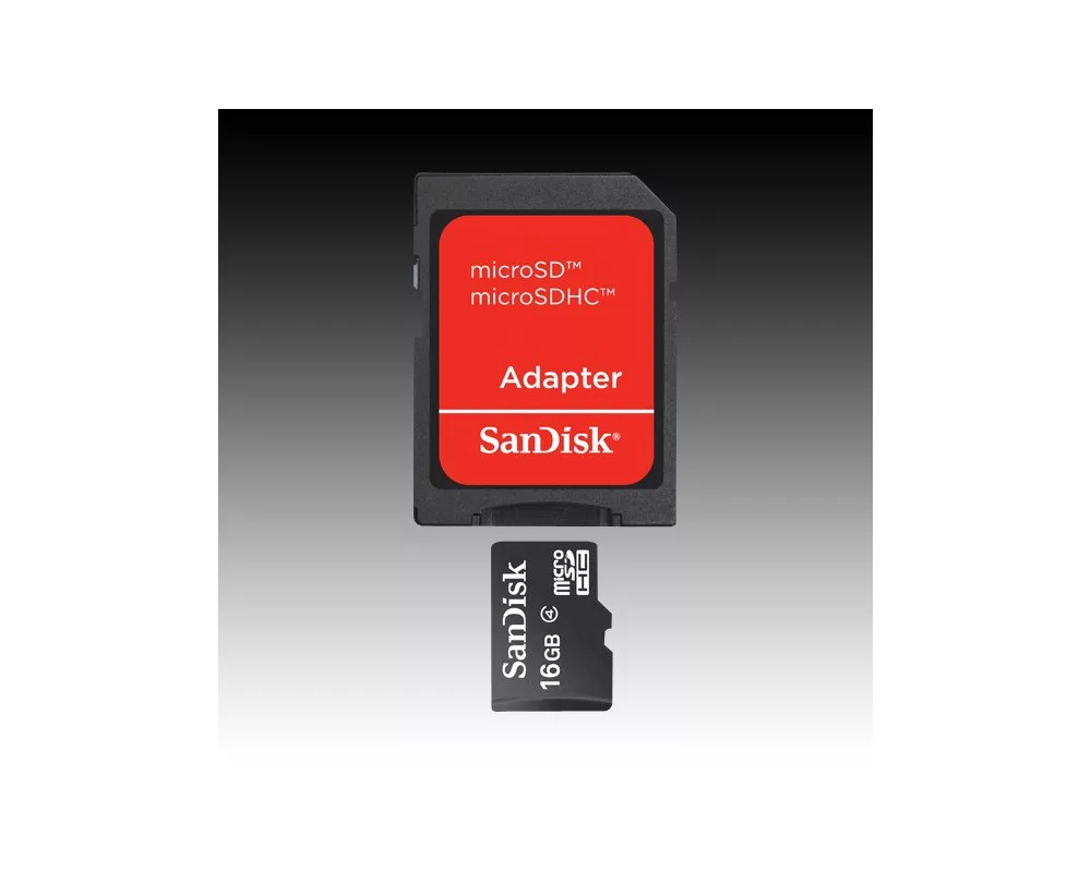Флаш карта SanDisk microSDHC 16GB + SD Adapter; EAN... 4