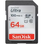 <span>Флаш карта</span> SANDISK Ultra 64GB SDHC  Memory Card 100MB/s <span class='catalog-num-in-name'>SDSDUNR-064G-GN6IN</span> - 