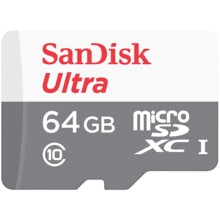  SanDisk Ultra microSDXC 64GB 100MB/s Class 10 UHS-I 529549 SDSQUNR-064G-GN3MN на топ цена - PIC.bg