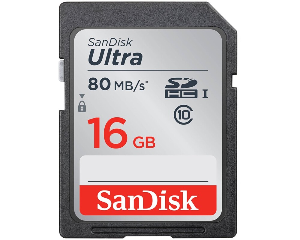 Флаш карта SanDisk Ultra SDHC 16GB 80MB/s Class 10...