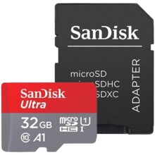  SanDisk Ultra microSDHC 32GB + SD Adapter 120MB/s  A1 Class 10 UHS-I  - Tablet Packaging 529582 SDSQUA4-032G-GN6TA на топ цена - PIC.bg