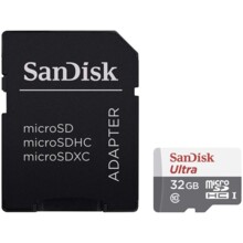  SanDisk Ultra microSDXC 32GB + SD Adapter 100MB/s Class 10 UHS-I- Tablet Packaging 529590 SDSQUNR-032G-GN6TA на топ цена - PIC.bg