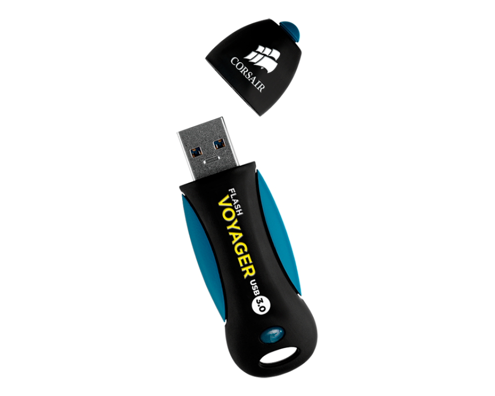Флаш памет Corsair Flash Voyager USB 3.0 64GB, Read 190MBs - Write 55MBs, Plug and Play, EAN:0843591047319 3