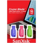 <span>Флаш памет</span> SanDisk Cruzer Blade USB Flash Drive 3-pack - 16GB* <span class='catalog-num-in-name'>SDCZ50C-016G-B46T</span> - 