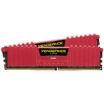 <span>Памет</span> Corsair DDR4, 3200MHz 16GB 2x8GB Dimm, Unbuffered, 16-18-18-36, XMP 2.0, Vengeance LPX red, Black PCB, 1.35V, for SKL, EAN:0843591070478 <span class='catalog-num-in-name'>CMK16GX4M2B3200C16R</span> - 