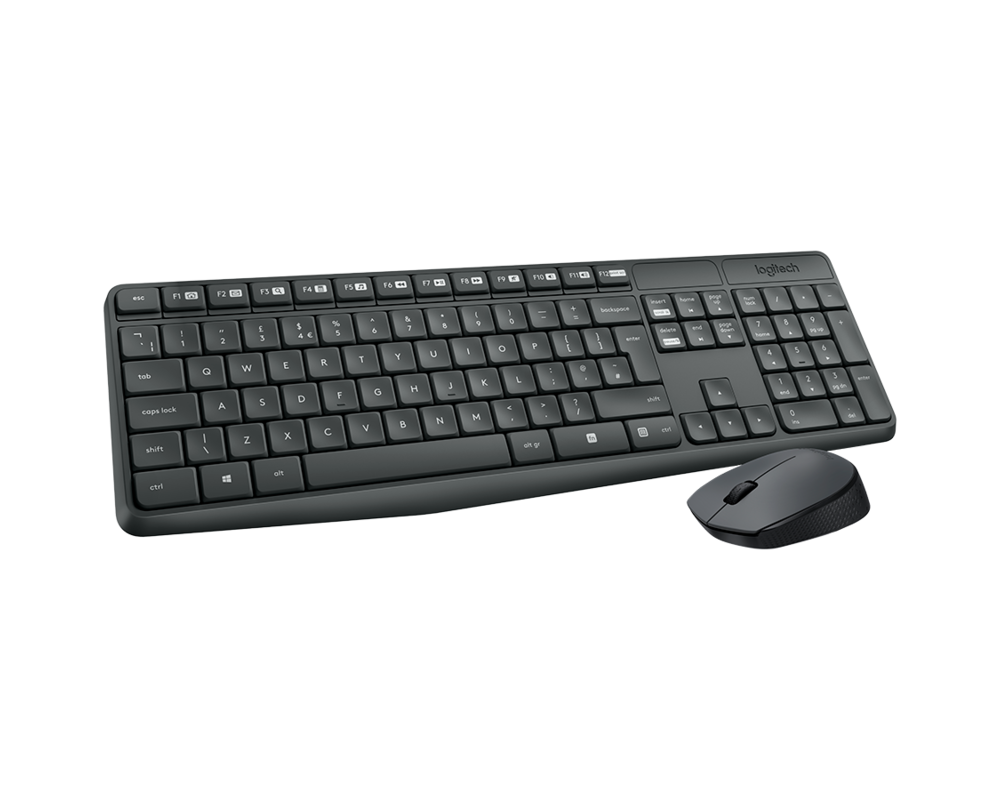 Клавиатура LOGITECH MK235 Wireless Combo - GREY - R... 3