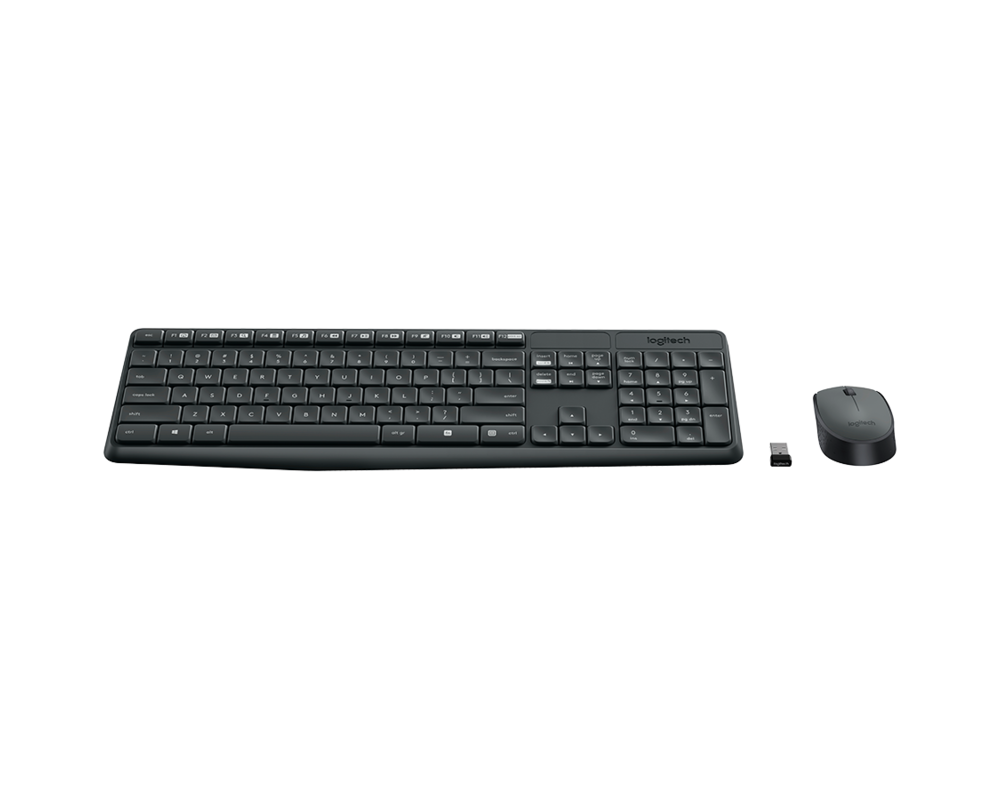Клавиатура LOGITECH MK235 Wireless Combo - GREY - R... 2