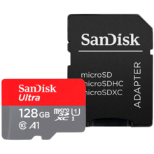  SanDisk Ultra microSDXC 128GB + SD Adapt... 544032 SDSQUAB-128G-GN6MA на топ цена - PIC.bg