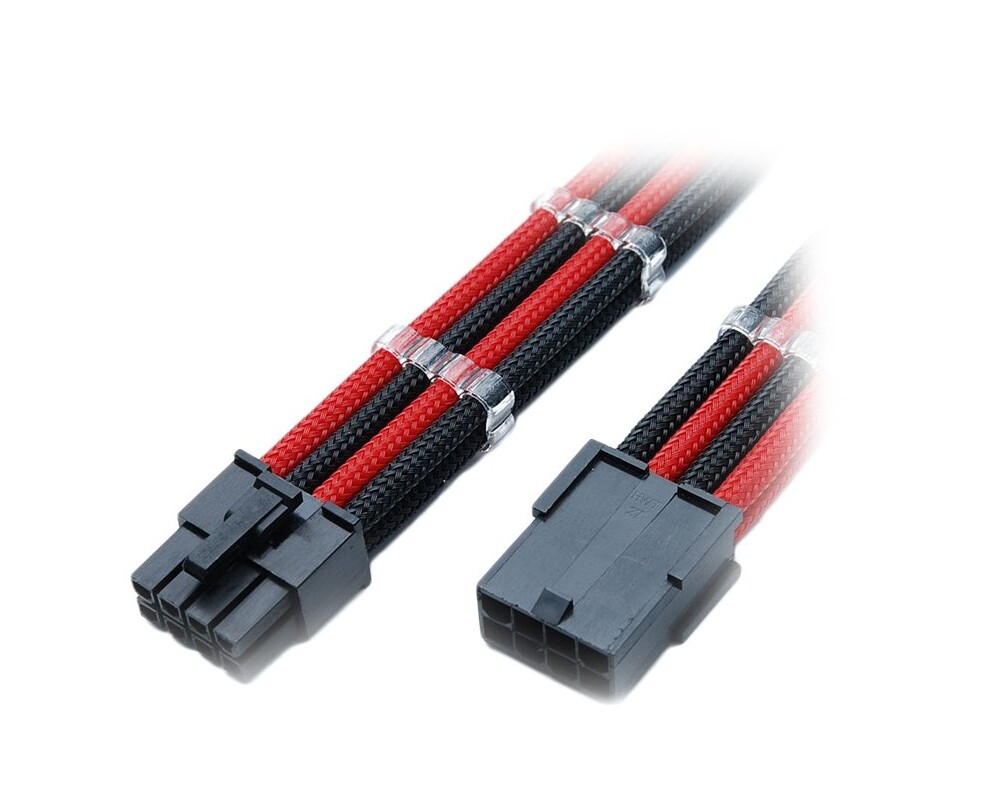 Кабел GELID 8pin EPS Power extension cable 30cm individually sleeved RED/BLACK
