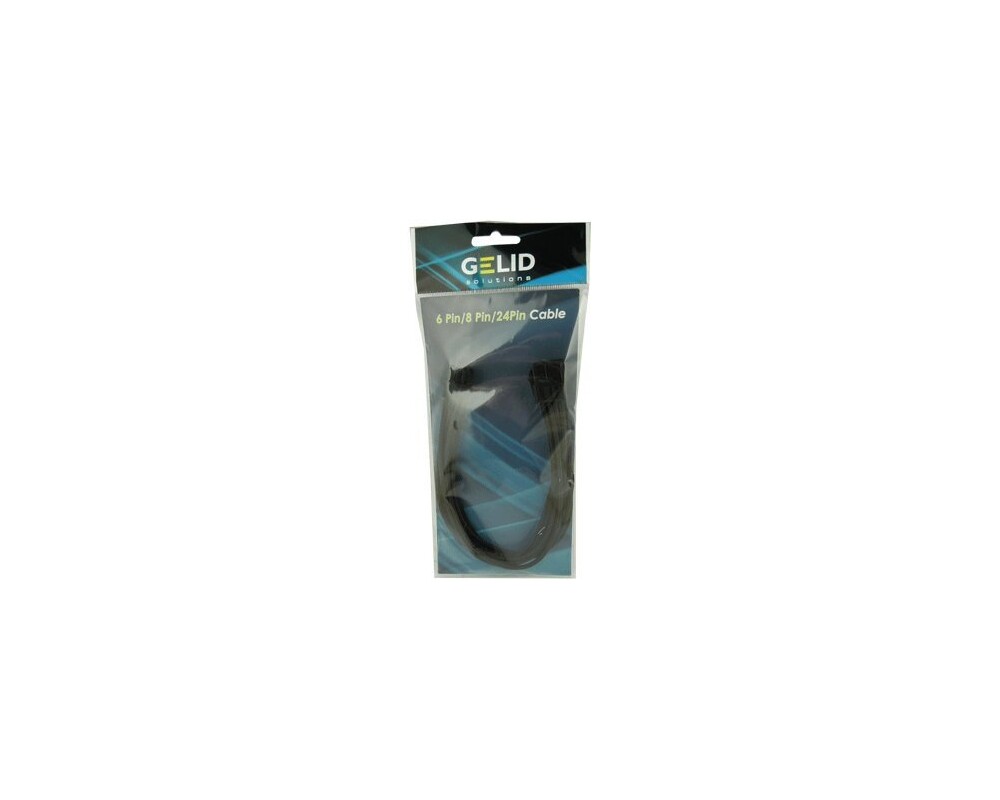Кабел GELID 8pin EPS Power extension cable 30cm individually sleeved BLACK 2