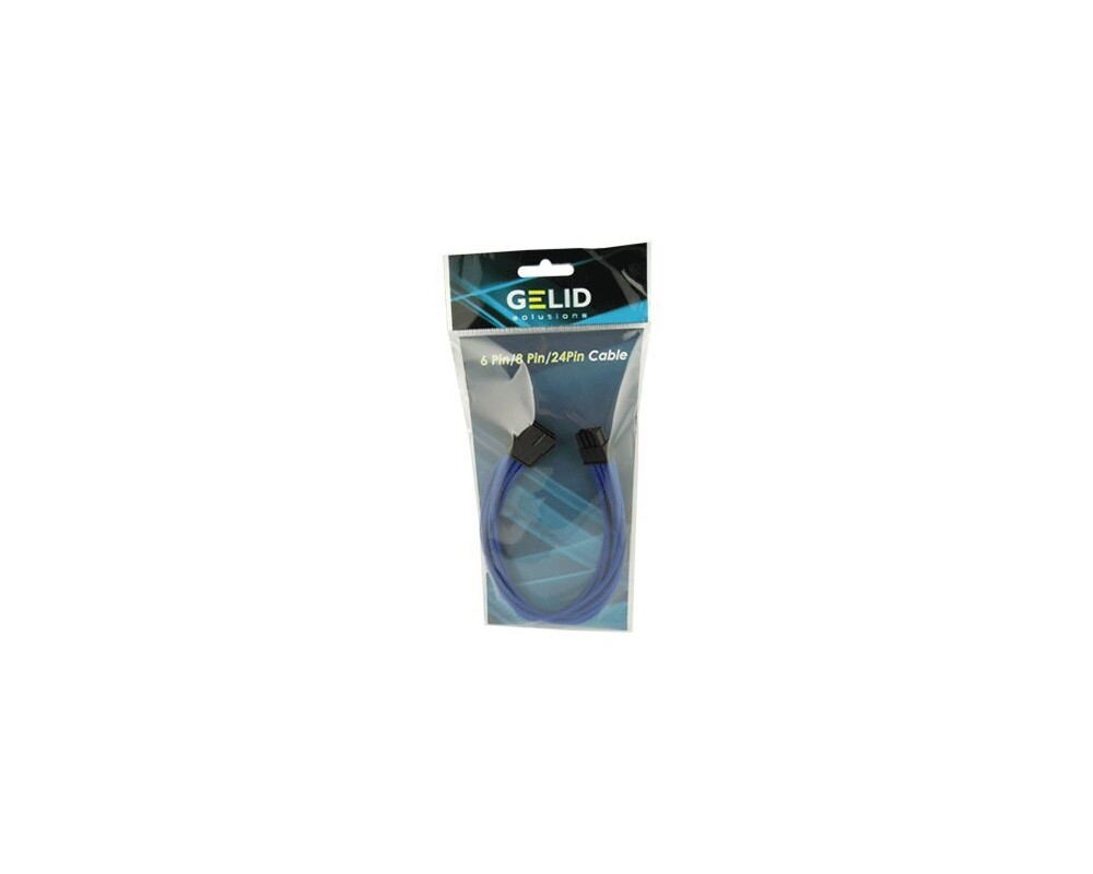Кабел GELID 8pin EPS Power extension cable 30cm individually sleeved BLUE 2