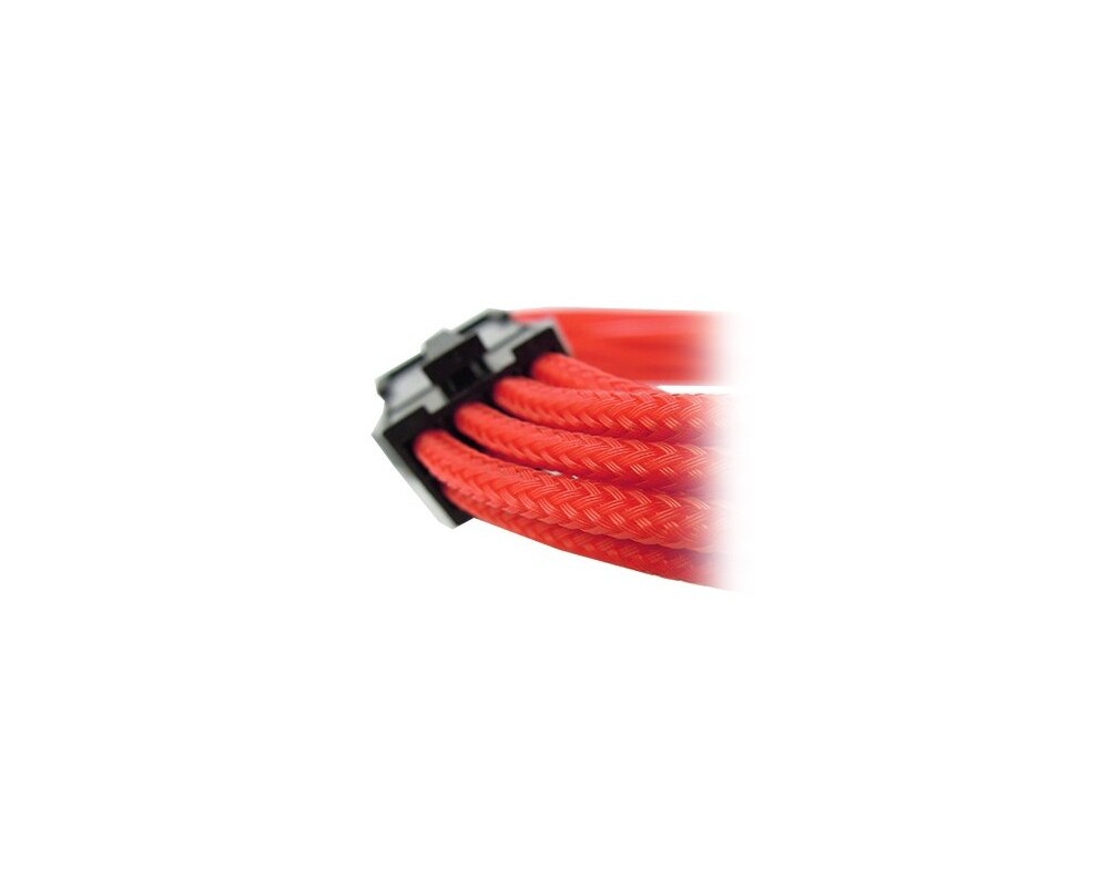 Кабел GELID 6+2pin VGA PCI-E Power extension cable 30cm individually sleeved RED