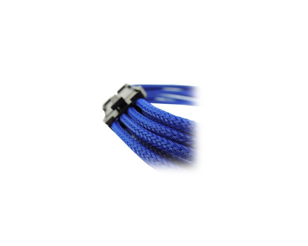 Кабел GELID 6+2pin VGA PCI-E Power extension cable 30cm individually sleeved BLUE