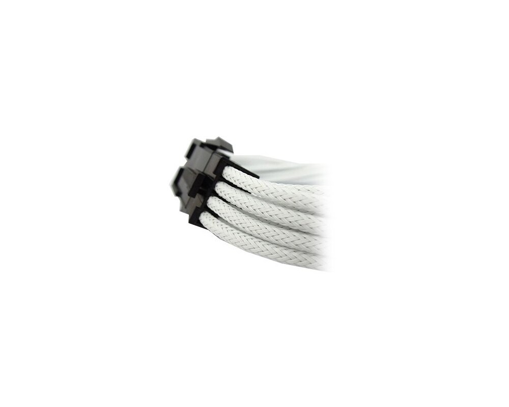 Кабел GELID 6+2pin VGA PCI-E Power extension cable 30cm individually sleeved WHITE