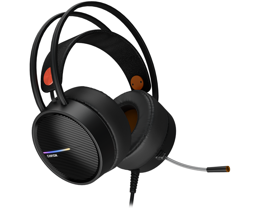 Слушалки CANYON headset Interceptor GH-8A Black O... 13