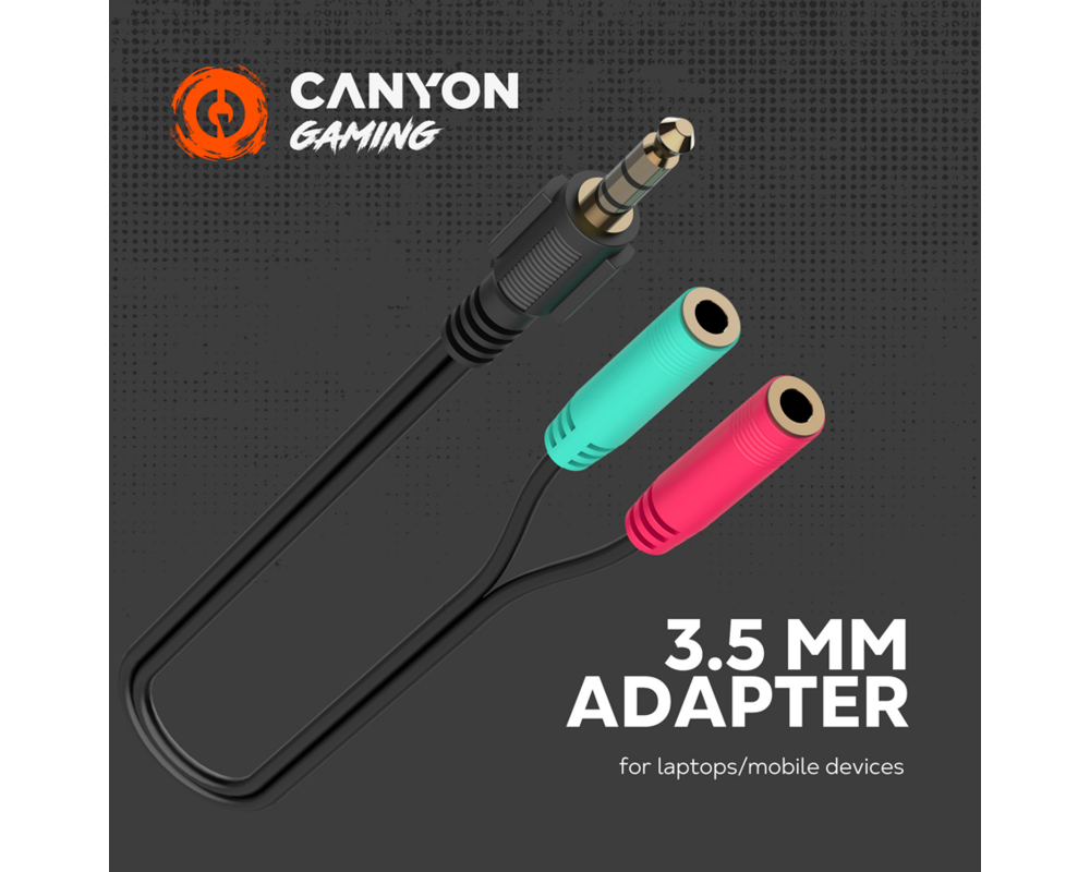 Слушалки CANYON headset Interceptor GH-8A Black O... 7