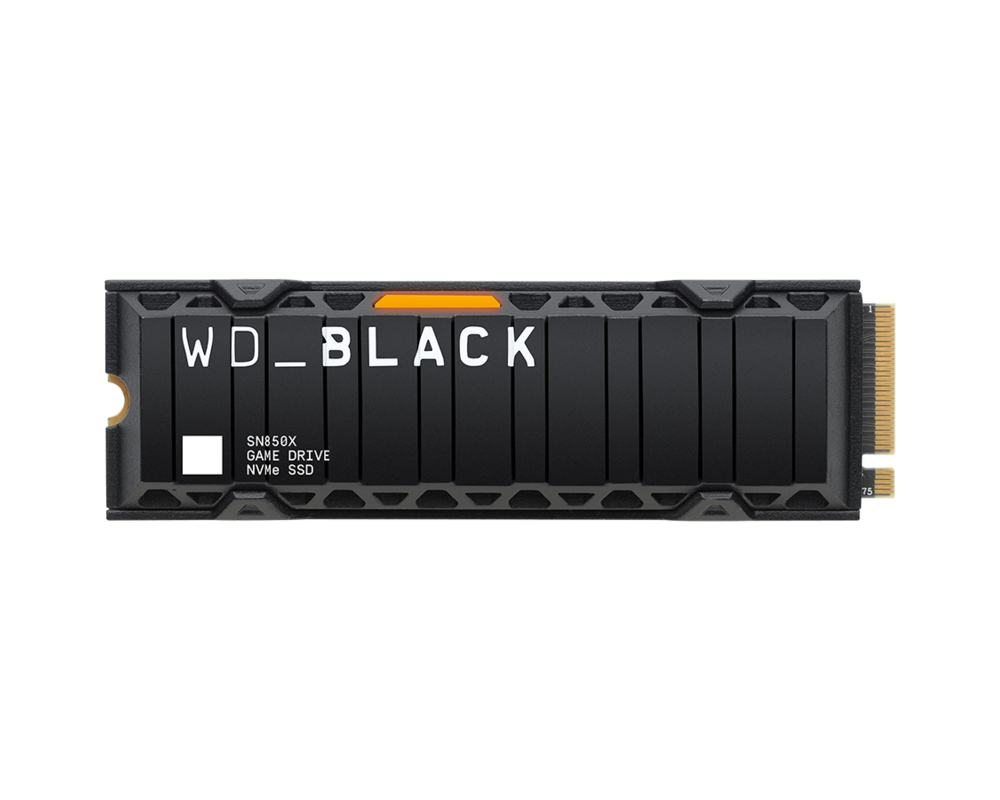 SSD WD Black 2TB SN850X NVMe SSD Supremely Fast PCIe Gen4 x4 M.2 with heatsink internal single-packed 11