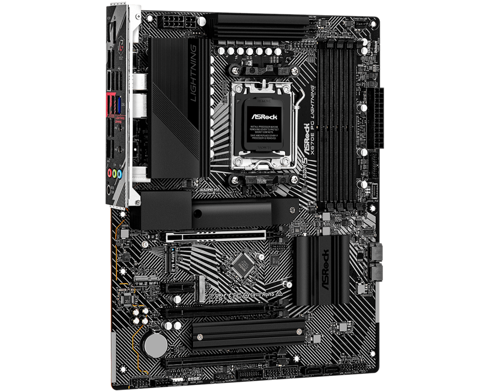 Дънна платка ASROCK X670E PG Lightning, Socket AM5, ATX, 4xDDR5 14