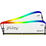 <span>Памет</span> Kingston FURY Beast White RGB 16GB(2x8GB) DDR4 PC4-25600 3200MHz CL16 KF432C16BWAK2/16 <span class='catalog-num-in-name'>KF432C16BWAK2/16</span> - 