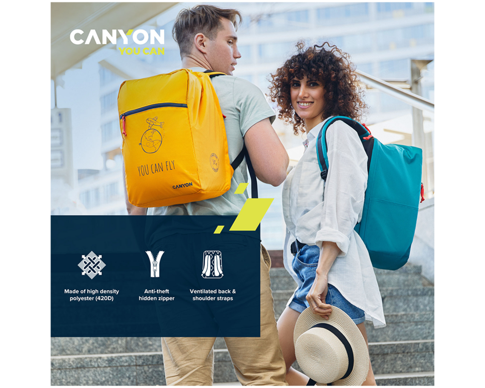 Раница CANYON backpack CSZ-03 Cabin Size Yellow 11