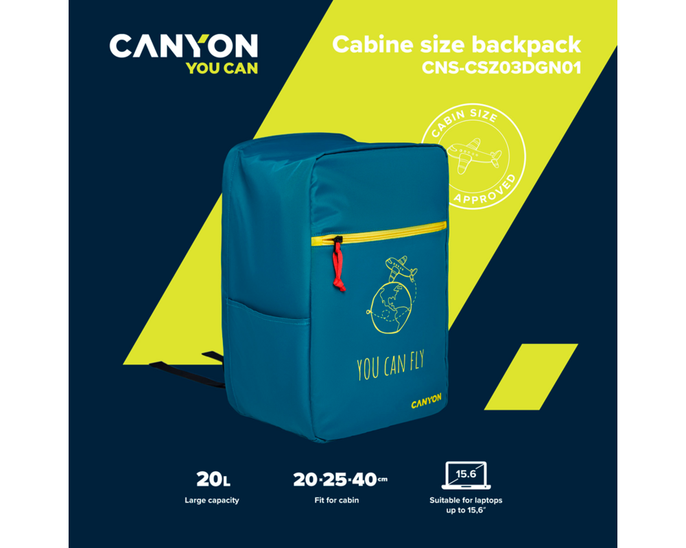 Раница CANYON backpack CSZ-03 Cabin Size Dark G... 8