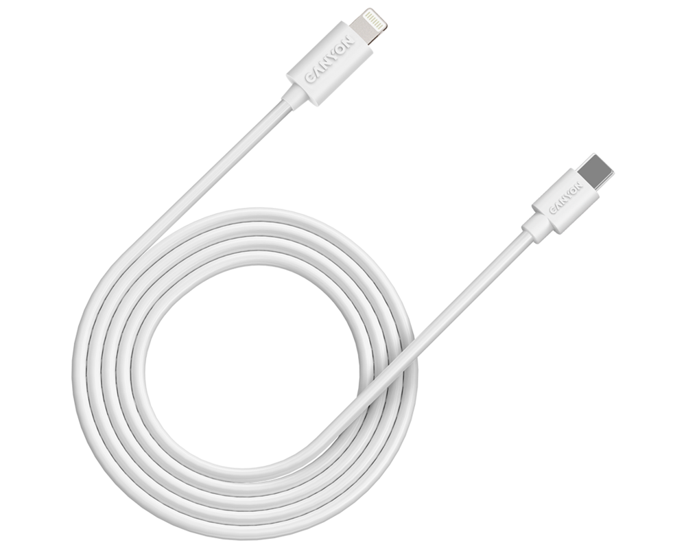 Кабел CANYON cable CFI-12 USB-C to Lightning 2...