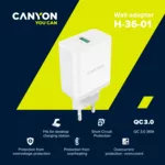 Зарядно Canyon H-36-01 WALL Charger 5