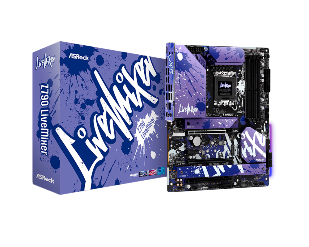 Дънна платка ASROCK Z790 LiveMixer, LGA 1700, DDR5, PCIe 5.0 Limited Edition 10