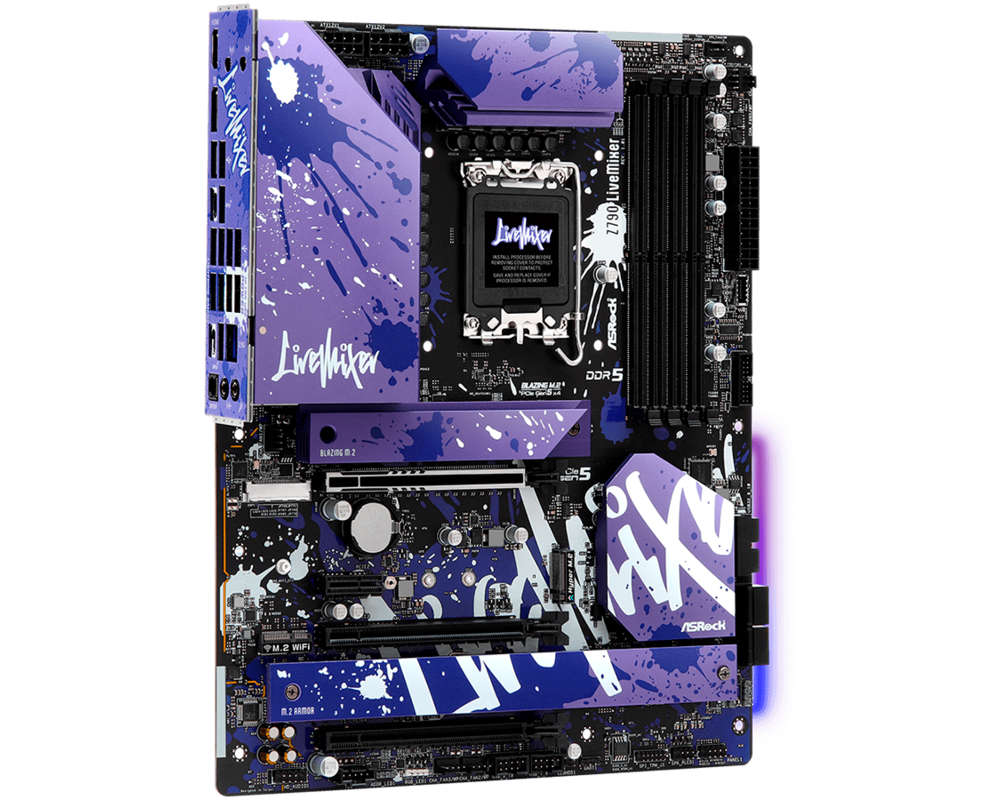 Дънна платка ASROCK Z790 LiveMixer, LGA 1700, DDR5, PCIe 5.0 Limited Edition 12
