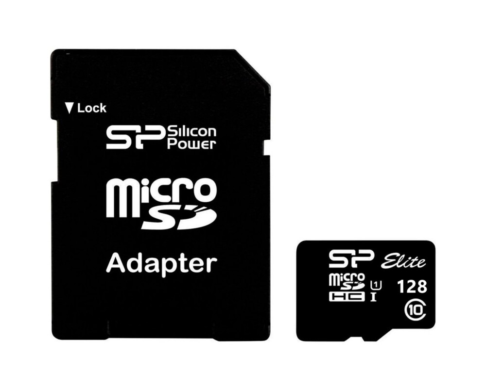 Флаш карта Silicon Power Elite, 128GB, Micro SDHC/SDXC, UHS-I, SD Adapter 6
