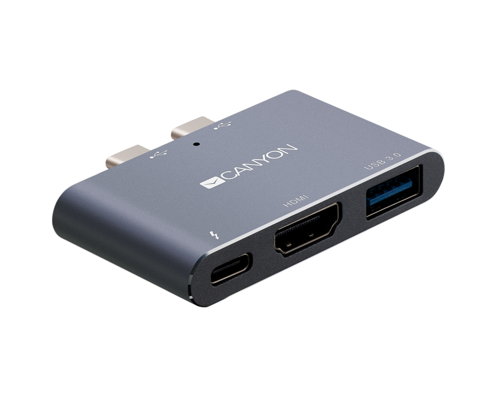USB хъб CANYON hub DS-1 3in1 Thunderbolt 3 Space... 3